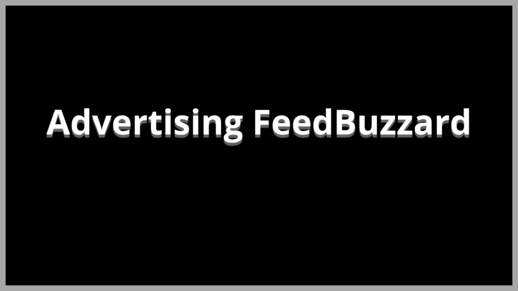 Advertising FeedBuzzard